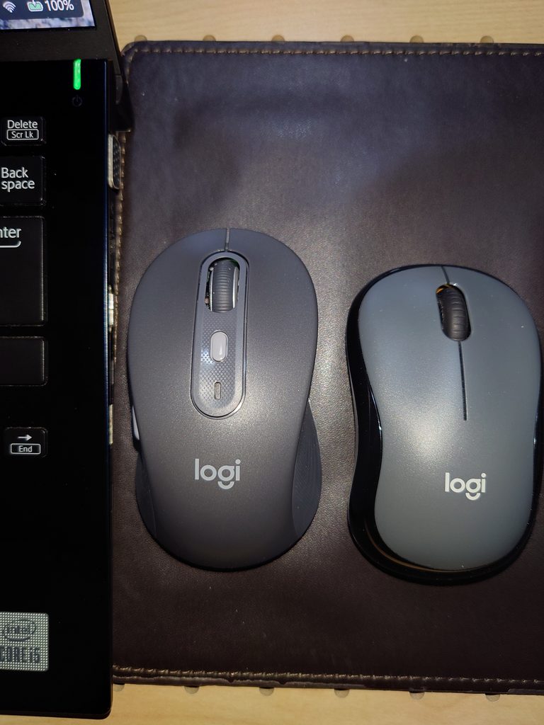 ノートPCで使用しているロジクール M750とM220の比較